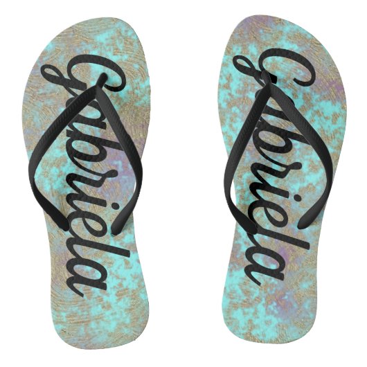 Koel Teenslippers met Jouw naam (Voetbed)