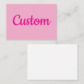 Koel  tekst notitiekaartje (Voorkant / Achterkant)