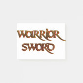 Koel tekst - Warrior Sword Post-it® Notes (Voorkant)