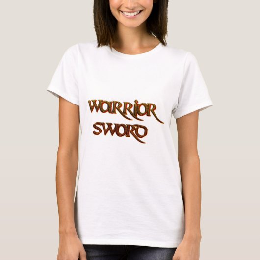 Koel tekst - Warrior Sword T-shirt (Voorkant)