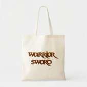 Koel tekst - Warrior Sword Tote Bag (Voorkant)