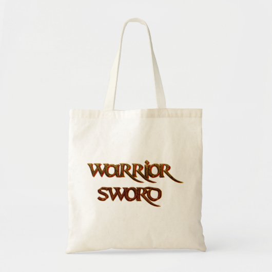 Koel tekst - Warrior Sword Tote Bag (Voorkant)