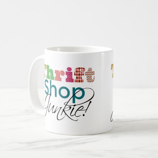 Koel tekstprofiel Winkelen Junkie Koffiemok (Voorkant links)