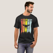 Koel Tekststrips  Retro Drone T-shirt (Voorkant volledig)