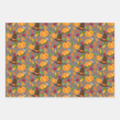 koel Thanksgiving betegeld patroon Inpakpapier Vel (Voorkant 3)