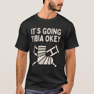 Koel tibia Mannen Vrouwen gebroken been en rugdekk T-shirt