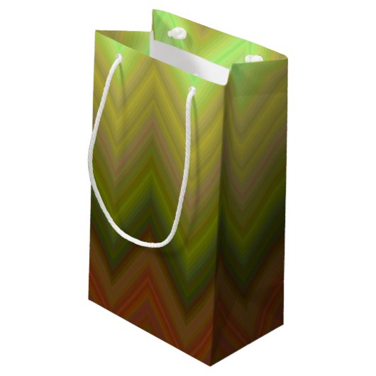 Koel trendy Chevron Zigzag Ombre Klein Cadeauzakje (Achterkant Gekanteld)