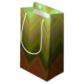 Koel trendy Chevron Zigzag Ombre Klein Cadeauzakje (Voorkant Gekanteld)