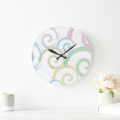 Koel-, trendy- en hedendaagse penselen voor golfwa grote klok (Huis)