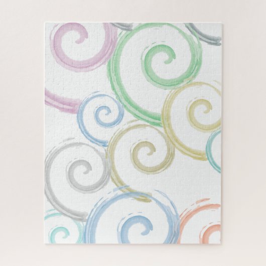 Koel-, trendy- en hedendaagse penselen voor golfwa legpuzzel (Verticaal)