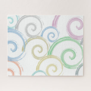 Koel-, trendy- en hedendaagse penselen voor golfwa legpuzzel