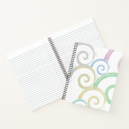 Koel-, trendy- en hedendaagse penselen voor golfwa notitieboek