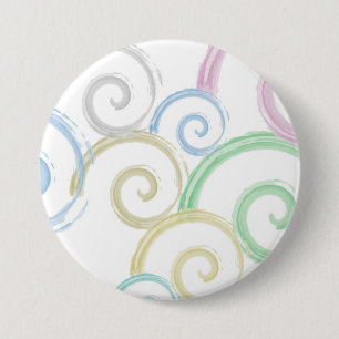 Koel-, trendy- en hedendaagse penselen voor golfwa ronde button 7,6 cm