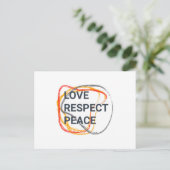 Koel, trendy, grafisch ontwerp in de stad van een  briefkaart (Staand voorkant)