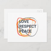 Koel, trendy, grafisch ontwerp in de stad van een  briefkaart (Voorkant / Achterkant)