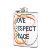 Koel, trendy, grafisch ontwerp in de stad van een  heupfles (Links)