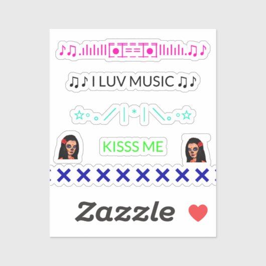 Koel Trendy iPhone Stickers voor Achterzijde van T (Vel)