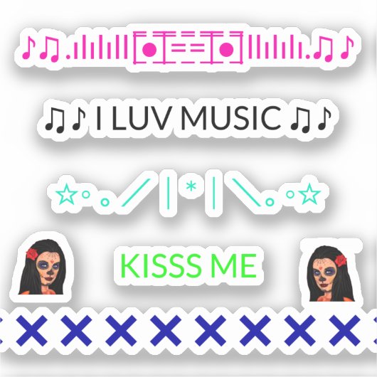 Koel Trendy iPhone Stickers voor Achterzijde van T (Voorkant)