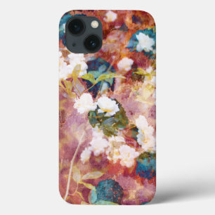Koel, trendy kunst van het romantisch bloempatroon Case-Mate iPhone case