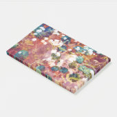 Koel, trendy kunst van het romantisch bloempatroon post-it® notes (Schuin)