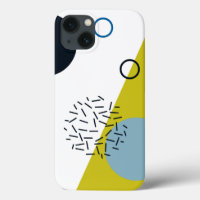 Koel, trendy, modern, Memphis groen blauw geometri