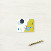 Koel, trendy, modern, Memphis groen blauw geometri Post-it® Notes (Op bureau)