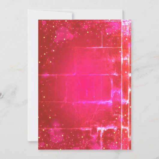 Koel, Trendy, prachtig, roze Kerstmis Kaart (Achterkant)