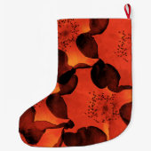 Koel, trendy, unieke digitale kunst van het bloemp grote kerstsok (Achterkant)