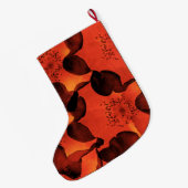 Koel, trendy, unieke digitale kunst van het bloemp grote kerstsok (Achterkant (Hangend))