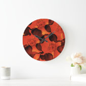 Koel, trendy, unieke digitale kunst van het bloemp grote klok (Huis)