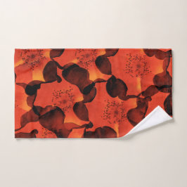 Koel, trendy, unieke digitale kunst van het bloemp handdoek