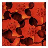 Koel, trendy, unieke digitale kunst van het bloemp perfect poster (Voorkant)