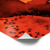 Koel, trendy, unieke digitale kunst van het bloemp perfect poster (Hoek)