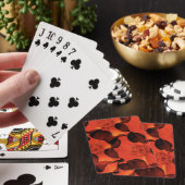 Koel, trendy, unieke digitale kunst van het bloemp pokerkaarten (Insitu)
