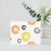 Koel, trendy, urban, moderne verfborstelkunst briefkaart (Staand voorkant)