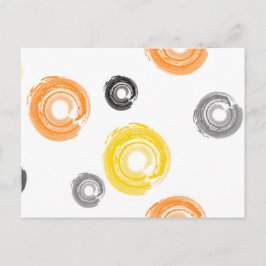 Koel, trendy, urban, moderne verfborstelkunst briefkaart