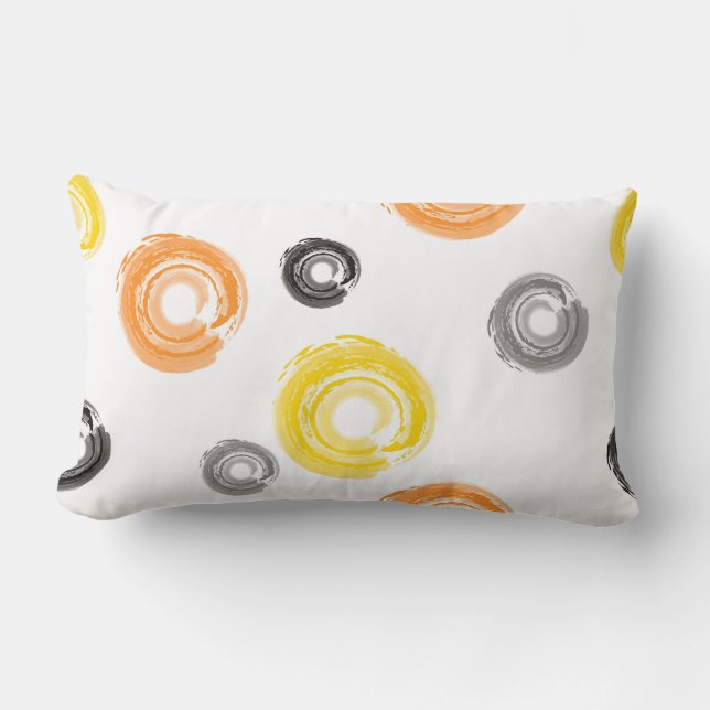 Koel, trendy, urban, moderne verfborstelkunst kussen (Voorkant)