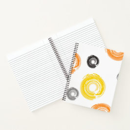 Koel, trendy, urban, moderne verfborstelkunst notitieboek