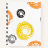 Koel, trendy, urban, moderne verfborstelkunst notitieboek (Voorkant)