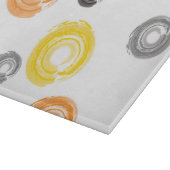 Koel, trendy, urban, moderne verfborstelkunst snijplank (Hoek)