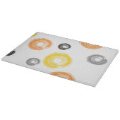 Koel, trendy, urban, moderne verfborstelkunst snijplank (Hoek)