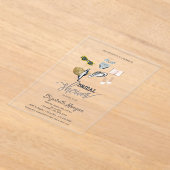 Koel Tropic Strand Bruidsmeisjesfeest Acryl Uitnodigingen (Laagn)