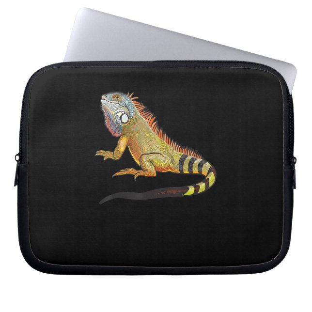 Koel Tropisch Iguana Lizard, Pet Gift Laptop Sleeve (Voorkant)