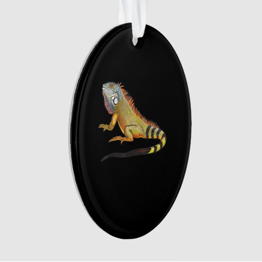 Koel Tropisch Iguana Lizard, Pet Gift Ornament (voorkant)
