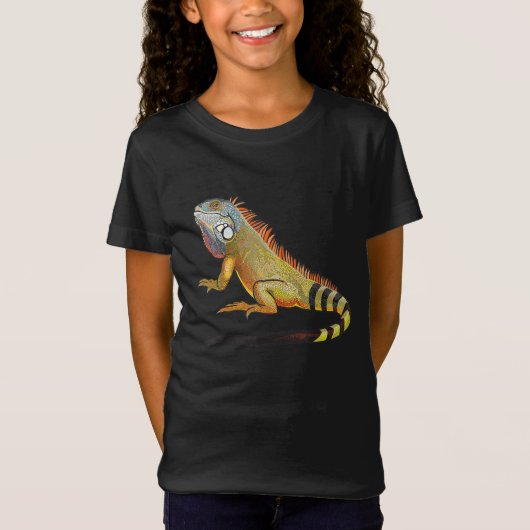 Koel Tropisch Iguana Lizard, Pet Gift T-shirt (Voorkant)