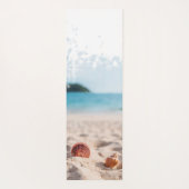 Koel Tropisch Strand, Zand Schelpen Yogamat (Achterkant)