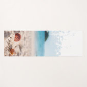 Koel Tropisch Strand, Zand Schelpen Yogamat (Voorkant (horizontaal))