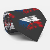 Koel Tsjechisch vlaggenontwerp Stropdas (Opgerold)