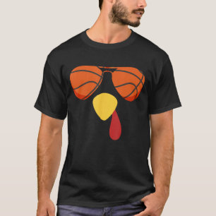 Koel Turkije af met honkbalzonnebrillen Bedankt T-shirt