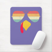 Koel Turkije gezicht met een zonnebril grappig Tha Muismat (Met muis)